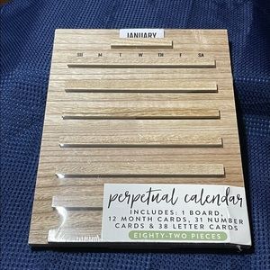 Target Wood Perpetual Calendar